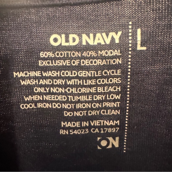 Old Navy Navy Blue Ruffle Neck Button Front Dress Size Large Casual - Picture 6 of 6